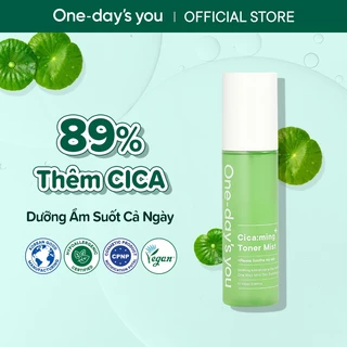 [DEAL DỮ]Toner Xịt Khoáng Thuần Chay Dưỡng Da Làm Mềm Da ONE DAY'S YOU Cicaming Toner Mist (100ml)