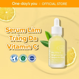 [DEAL DỮ] Tinh chất Dưỡng Trắng Mờ Thâm Căng Bóng Da ONE DAY'S YOU Pro Vita-C Brightening Ampoule Serum (30ml)