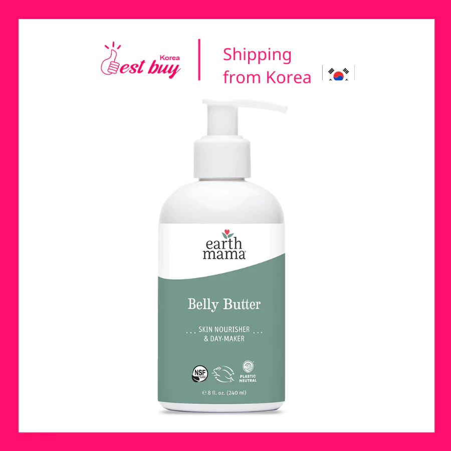 Lotion hữu cơ dưỡng ngăn rạn da bụng bầu Earth Mama Belly Butter 240ml