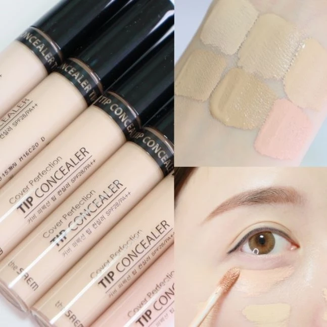 [THE SAEM] Cover Perfection Tip Concealer 6.5g   Kem che khuyết điểm Cover Perfection Tip