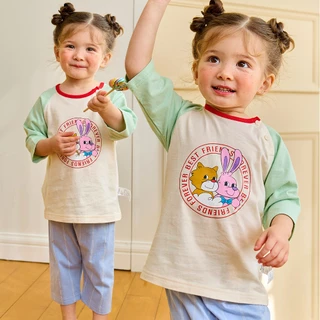 Cordi-i Bộ thun lửng cotton cao cấp cho bé Friendly (24SS)-CT117 từ Hàn Quốc Xuân Hè Quần áo trẻ em homewear