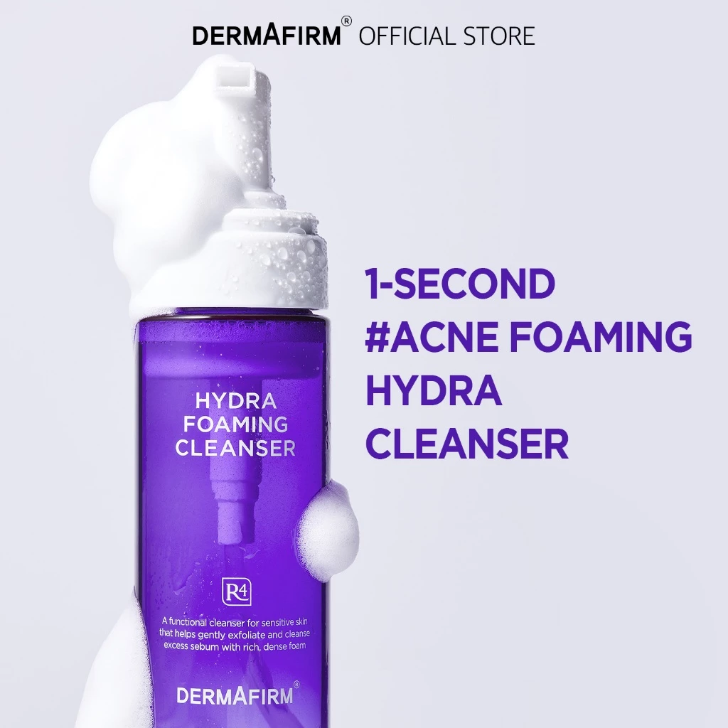[Dermafirm CHÍNH THỨC] Sữa rửa mặt tạo bọt Hydra R4 không chứa mụn 150g