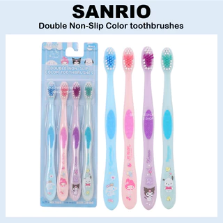 [Sanrio] Bộ bàn chải đánh răng hai màu chống trượt Lilfant Bộ bàn chải đánh răng 4p
