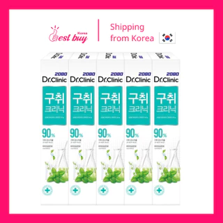 (Set 5 tuýp) Kem đánh răng chuyên biệt ngừa hôi miệng  2080 Dr. Clinic Bad Breath 140g nội địa Hàn Quốc