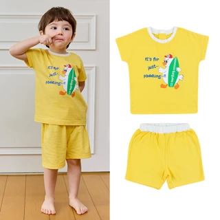 Cordi-i Bộ trang phục áo thun ngắn Good Surfer (24SS) -CT135 từ Hàn Quốc Xuân Hè Thu Quần áo trẻ em homewear