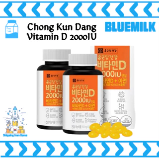 Viên uống vitamin D và kẽm Chong Kun Dang Health Hàn Quốc, viên uống kẽm, viên Vitamin D 2000IU giúp xương chắc khỏe ( 500mg x 90 viên)