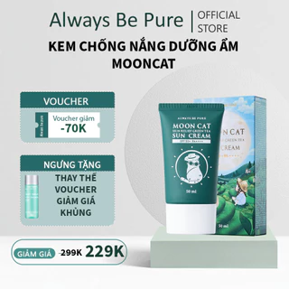 Kem chống nắng ALWAYS BE PURE Moon Cat Skin Relief Green Tea Sun Cream SPF 50+/ PA++++