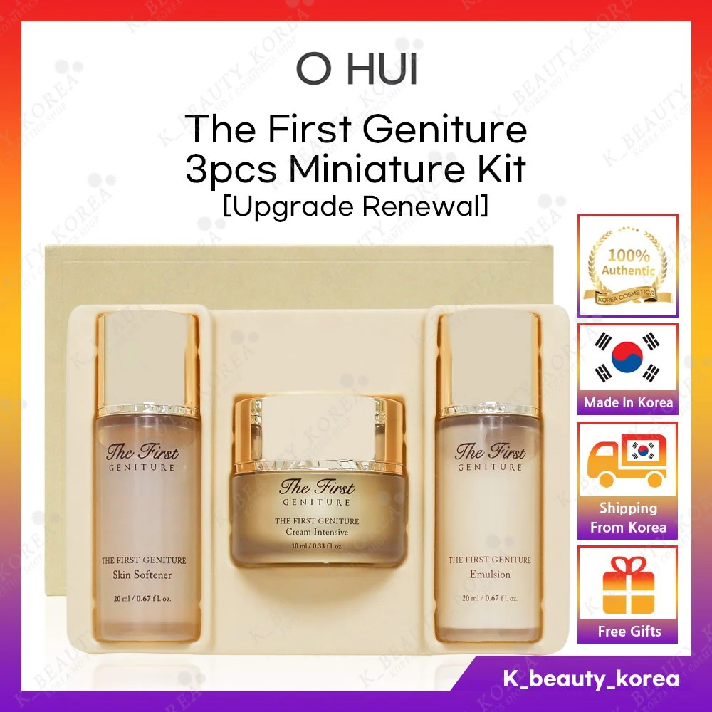 [O HUI] Bộ thu nhỏ 3 chiếc Geniture đầu tiên [Đổi mới nâng cấp] / (Cỡ du lịch mẫu) Kem dưỡng ẩm chăm sóc da mặt [HÀN QUỐC] OHUI