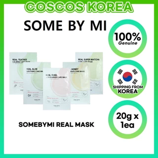 SOME BY MI [Somebymi] MỘT SỐ BY MI Real Care Mask 20g / Teatree Calming / Tea Tree / Snail Skin Barrier / Aloe Soothing / Honey Luminous Care / Super Match Pore