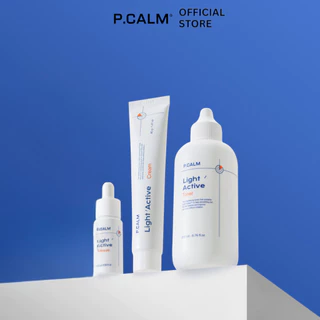 [P.CALM] Set dưỡng sáng da P.CALM gồm Light Active Toner 200ml+tinh chất Light Active Ampoule 15ml+Kem dưỡng Light Active Cream 40ml