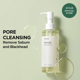 [Anua Official] Dầu tẩy trang diếp cá ANUA Heartleaf Pore Control Cleansing Oil giảm sợi bã nhờn và mụn đầu đen