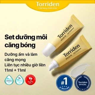 [Torriden Chính hãng] Bộ tinh chất essence dưỡng môi SOLID IN Lip Essence, bóng ẩm, căng mọng, cấp ẩm sâu, 11ml+11ml