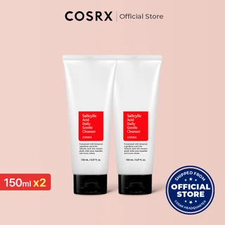 [COSRX OFFICIAL]  Set Sữa rửa mặt Salicylic Acid 0.5% 150ml x 2 - hỗ trợ cải thiện mụn hiệu quả