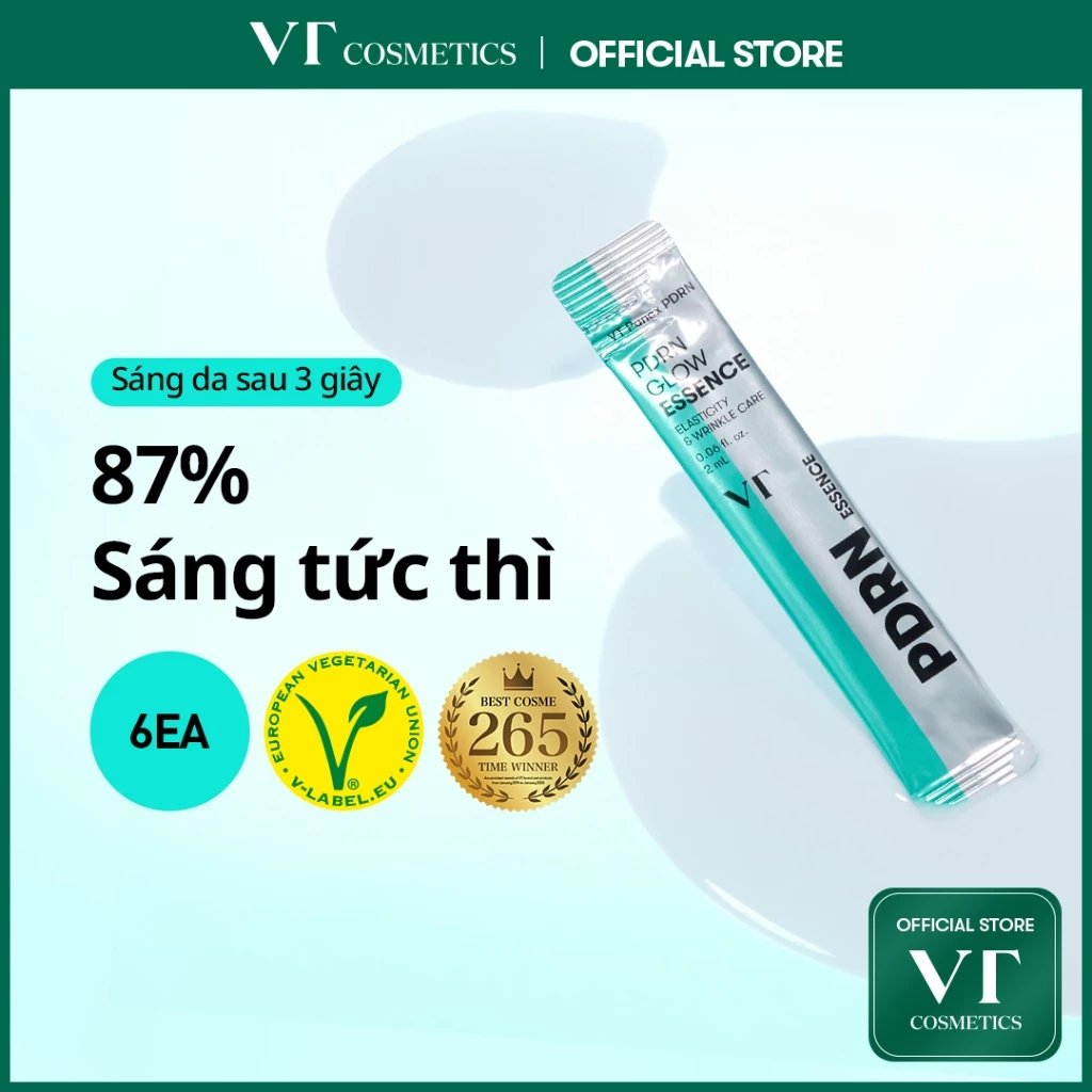 [VT] Tinh Chất Dưỡng Da PDRN 2ml x6 – Serum Làm Sáng Da, Căng Bóng, Phục Hồi Da, Thuần Chay <Flagship Chính Hãng>