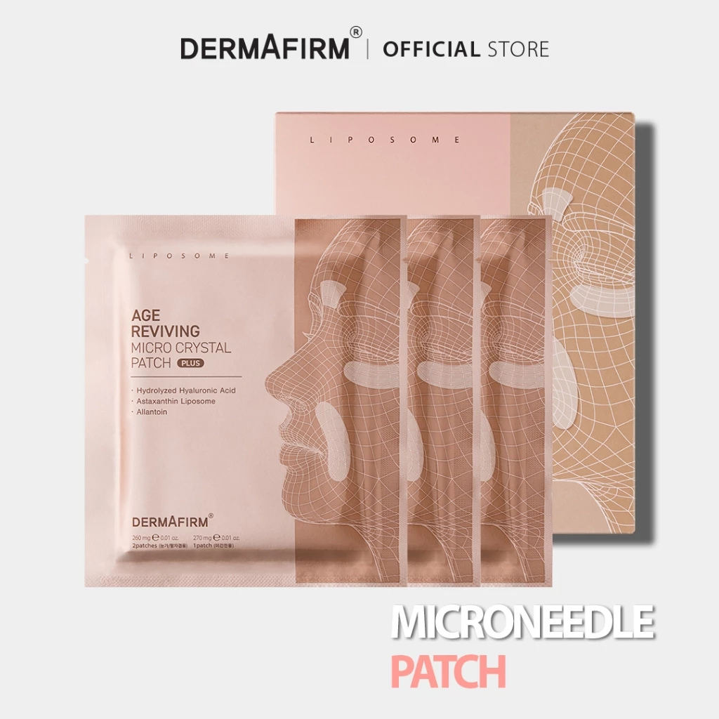 DERMAFIRM Miếng dán tinh thể siêu nhỏ phục hồi tuổi tác A4 (3 chiếc)