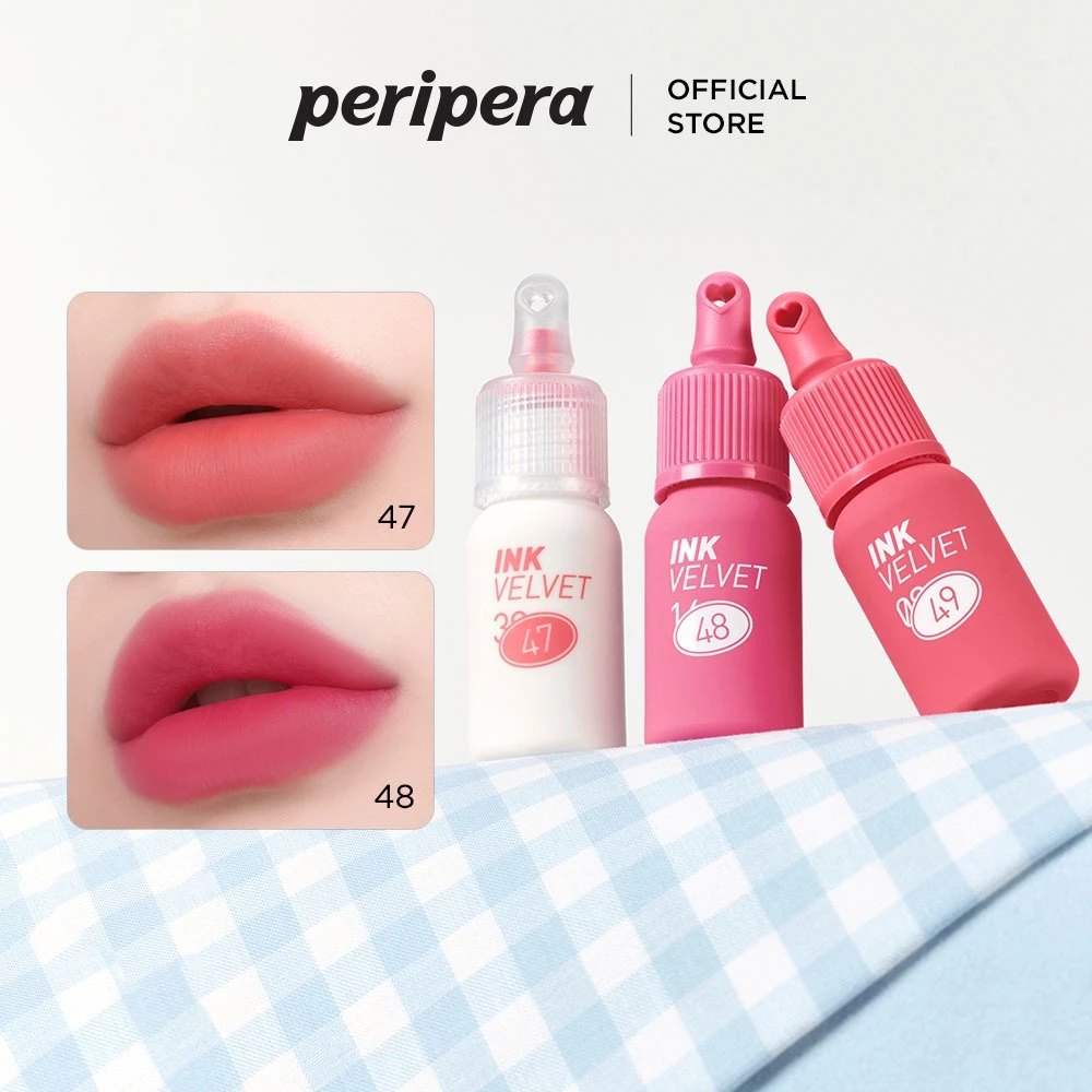 [PERIPERA]❤️ [Ink Velvet 4g (Son tông màu, kết cấu nhung, Son Tint lâu trôi)