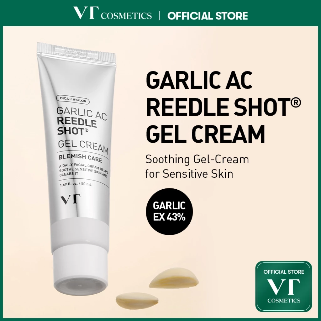 [VT] GARLIC AC REEDLE SHOT Gel Cream & Spot Cream Exosome Cream Kem Gel làm dịu vết thâm [Flagship chính thức]