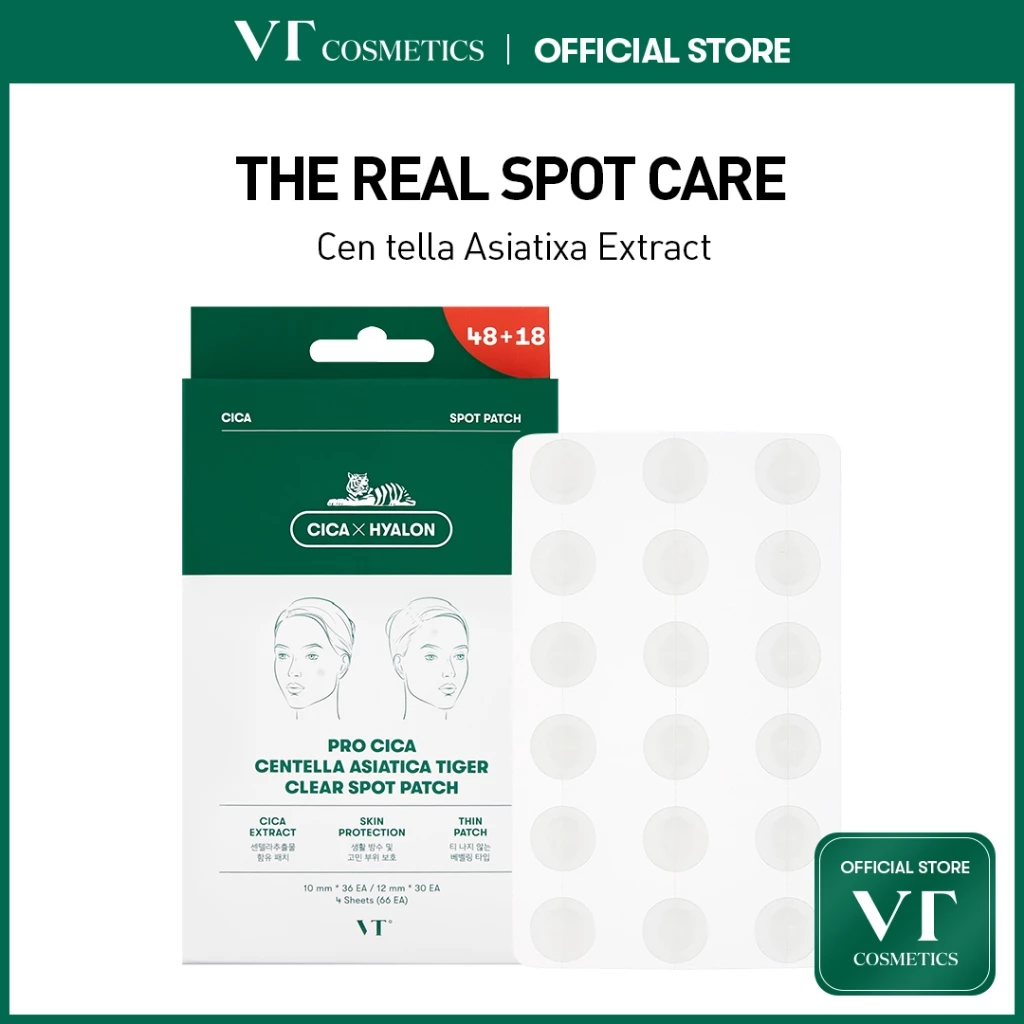 [Vt] Pro Cica Centella Asiatica Tiger Clear Spot Patch / Pimple Patch / Acne Patch [Flagship chính thức]