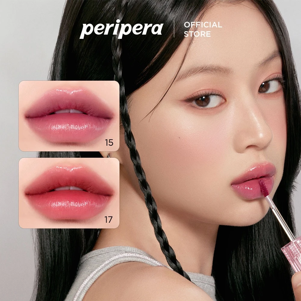 [PERIPERA] Son Tint Bóng Nhẹ Lâu Trôi Water Bare 13 Màu (3.7g)