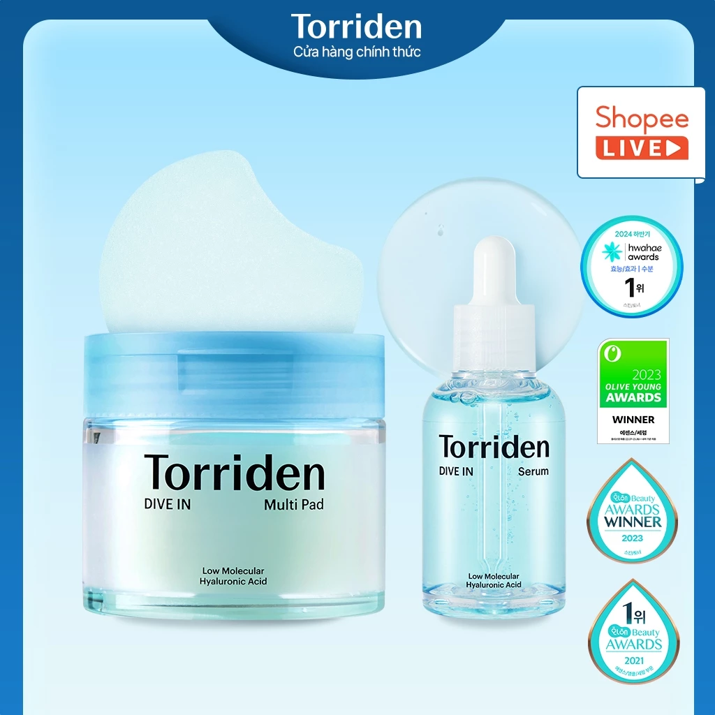 [ Torriden Live ] [SET] Serum DIVE IN và pad, 50ml+80miếng
