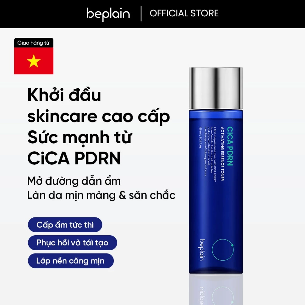 [Beplain chính hãng] Toner Tinh Chất PDRN Cấp Ẩm & Phục Hồi da PDRN Activating Essense Toner 155ml