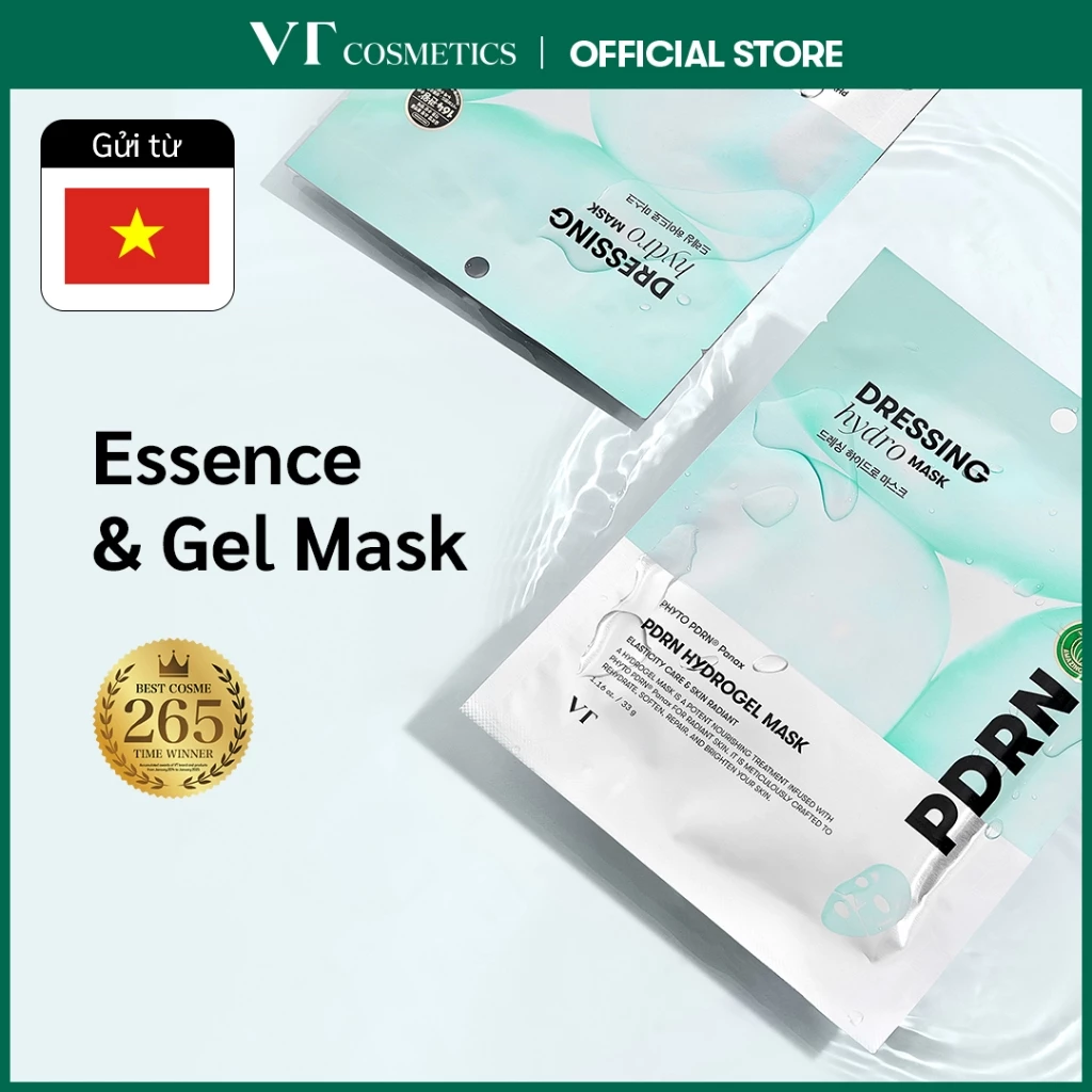 [Vt] Mặt nạ Hydrogel PDRN 1 chiếc PDRN gốc thực vật, cải thiện nếp nhăn, chăm sóc làm sáng da [Flagship chính thức]