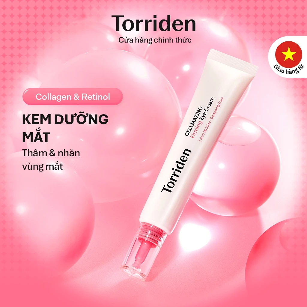 [Torriden Chính hãng] Kem dưỡng săn chắc mắt CELLMAZING chứa Collagen và Retinol, 30ml, Eye Cream