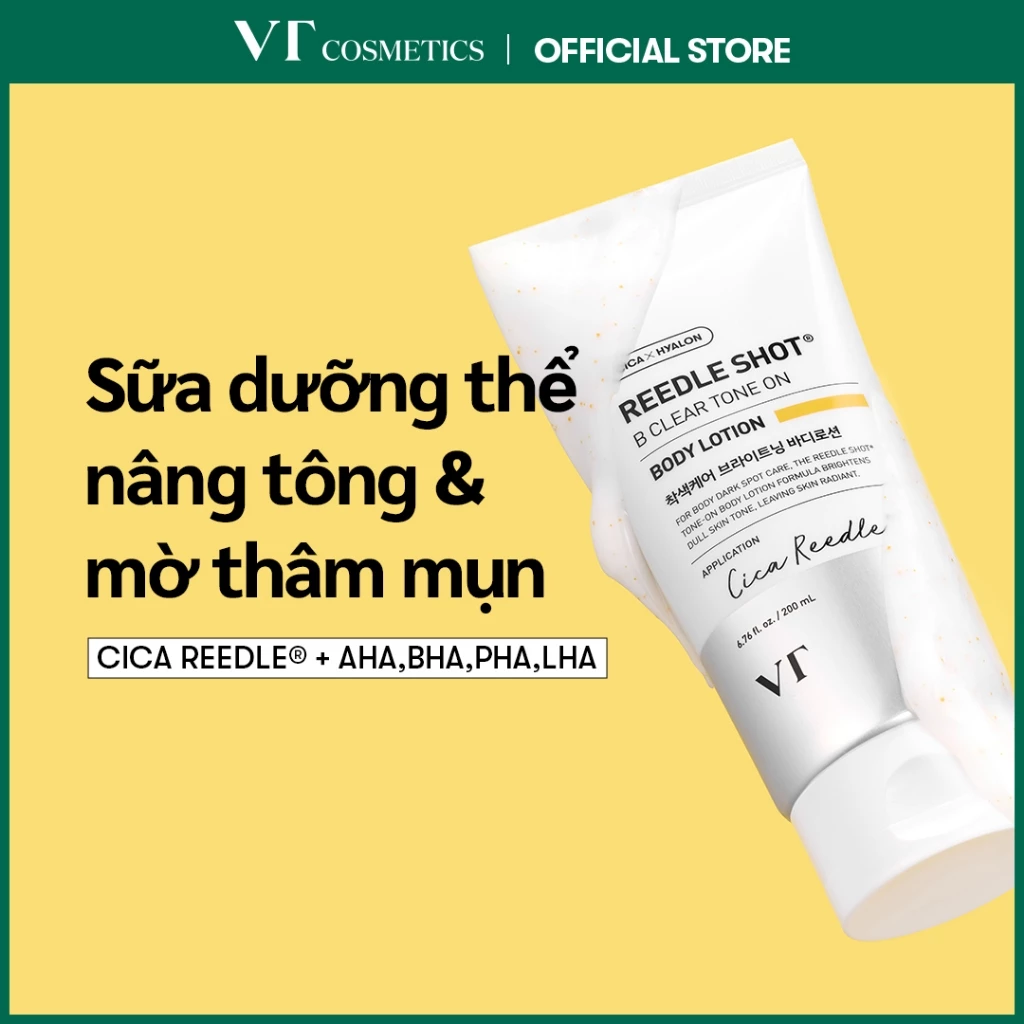 [VT] Sữa Dưỡng Thể Nâng Tông Da 200ml – B Clear Tone-Up Reedle Shot