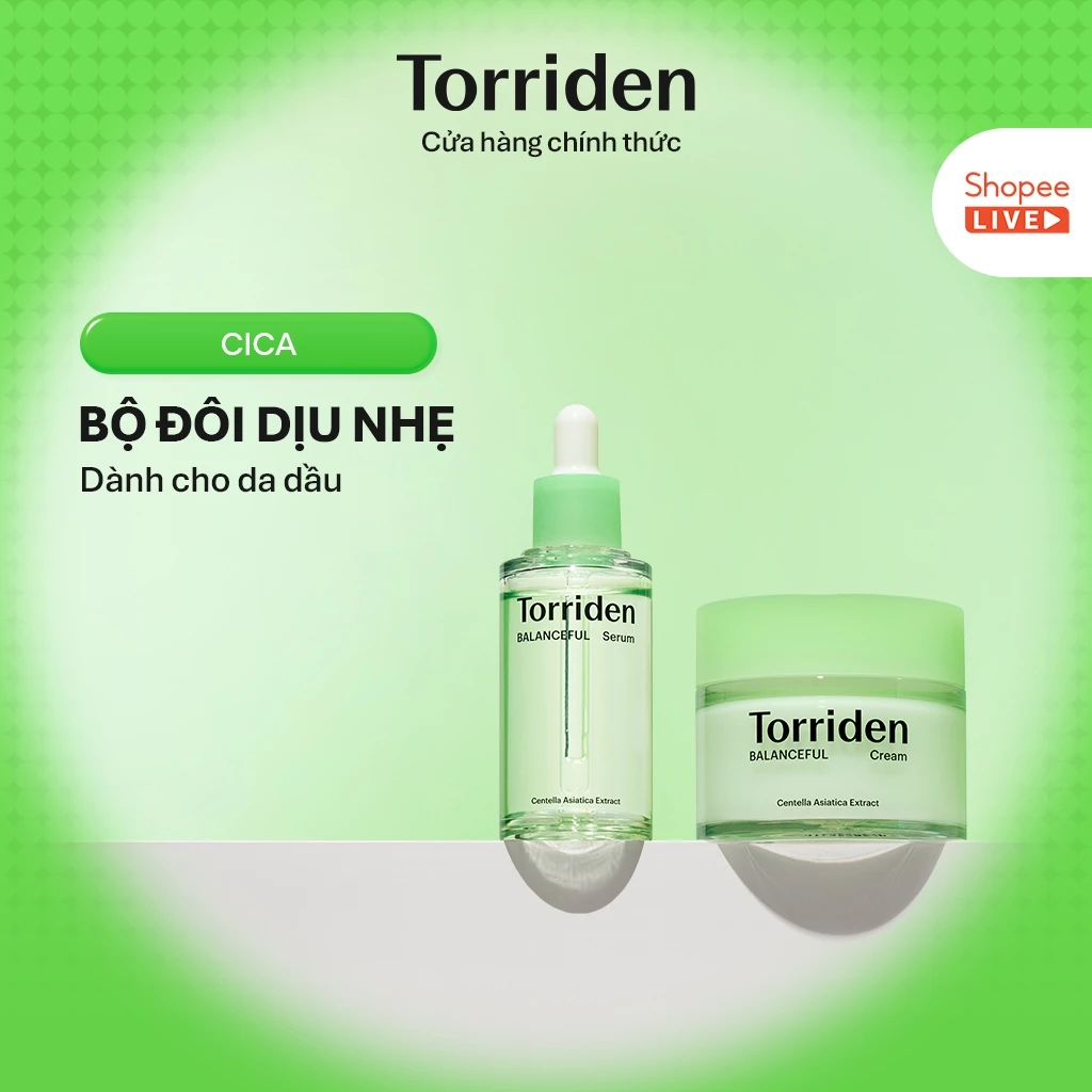 [Torriden Live] Serum và kem dưỡng BALANCEFUL CICA, 50ml+80ml