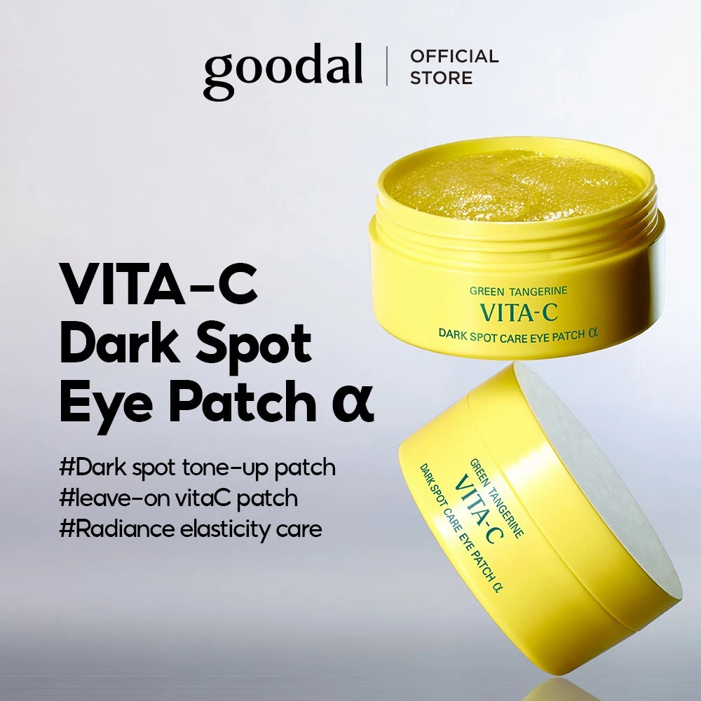 [GOODAL]⭐ MIẾNG DÁN MẮT GREEN TANGERINE VITA C DARK SPOT ALPHA _ 60EA - Giữ ẩm & làm sáng vùng da mắt