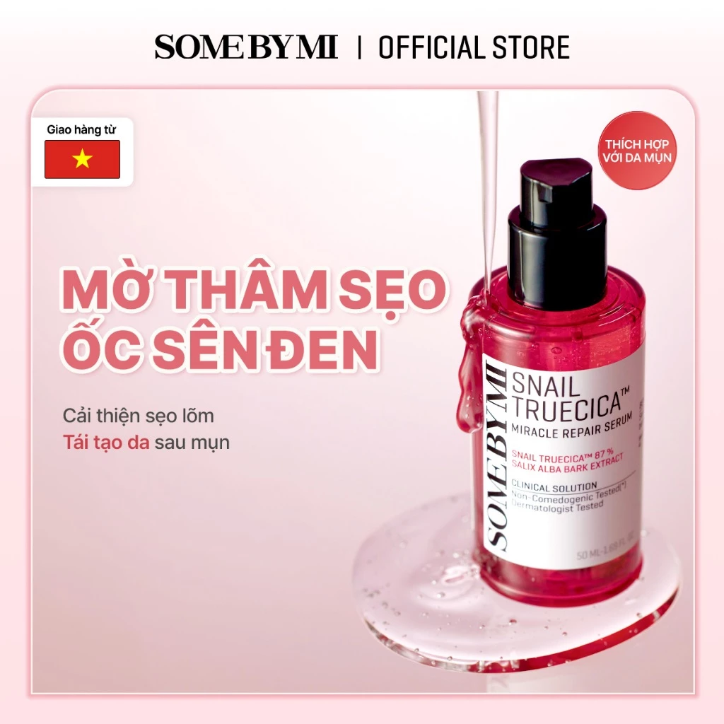 [SOMEBYMI] Tinh chất ốc sên Some By Mi Snail TrueCica Miracle Repair Serum 50ml