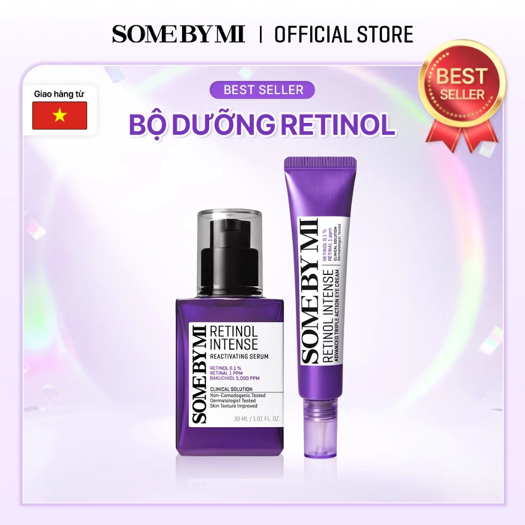 [SOMEBYMI] Bộ Đôi Tinh Chất Và Kem Mắt RETINOL chống lão hóa Some By Mi Retinol Intense