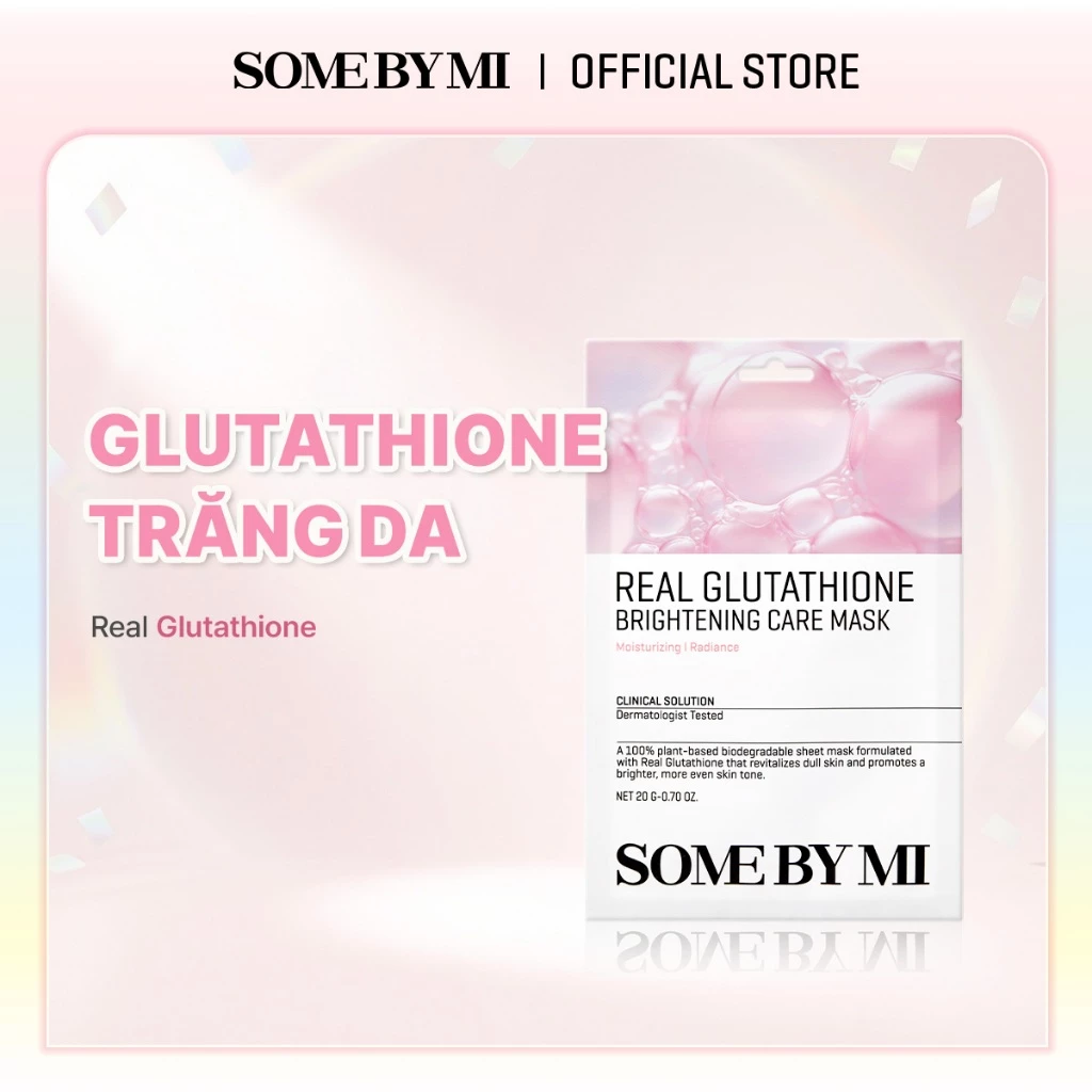 Mặt Nạ Dưỡng Trắng Da Some By Mi Real Gluthatione Brightening Care Mask 10 Miếng