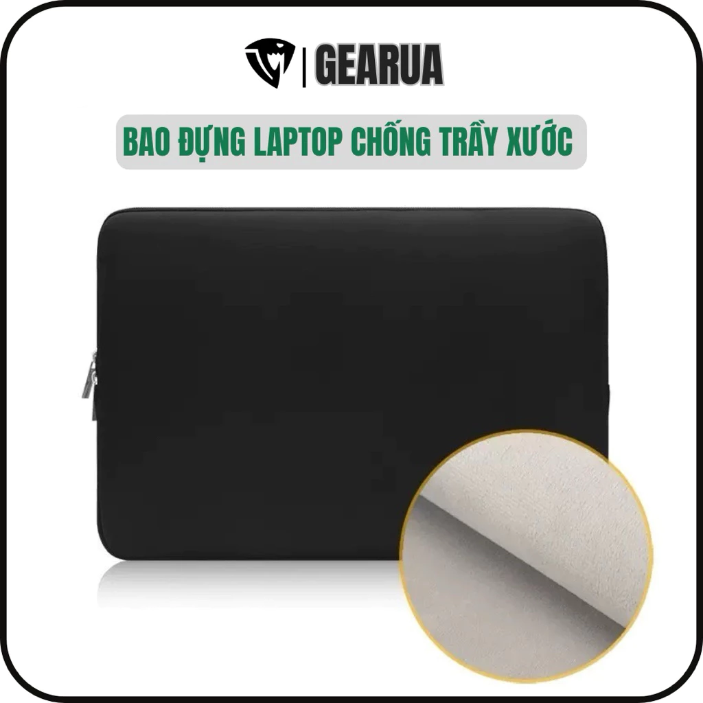Túi Chống Sốc Laptop Lót Lông - Bao Đựng Chống Trầy Xước
