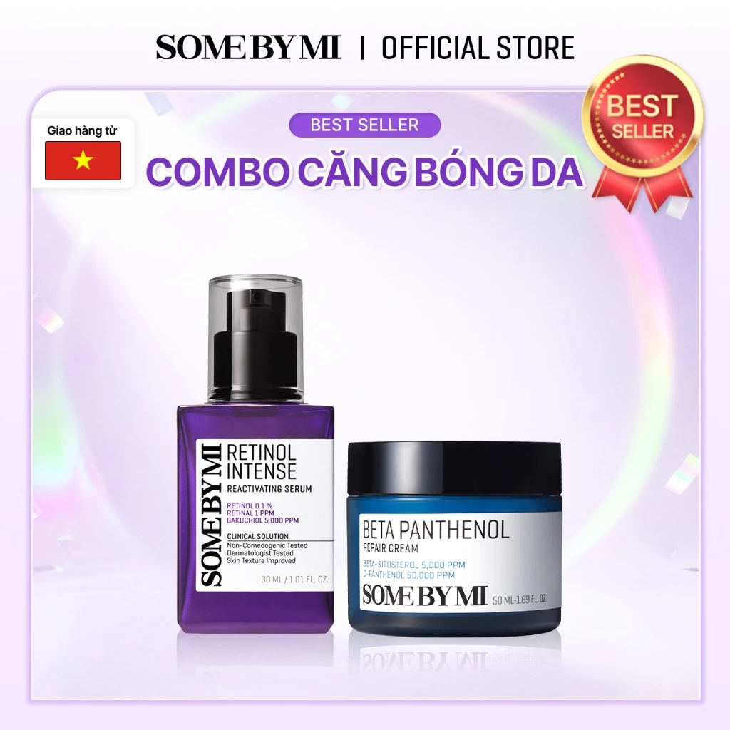 [SOMEBYMI] Bộ đôi Retinol Intense Serum 30ml và Kem dưỡng B5 Hydra Repair Cream 50ml