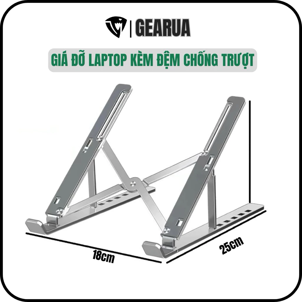 Giá Đỡ Laptop N5 Full Đệm Chống Trượt Tặng Kèm Túi Đựng