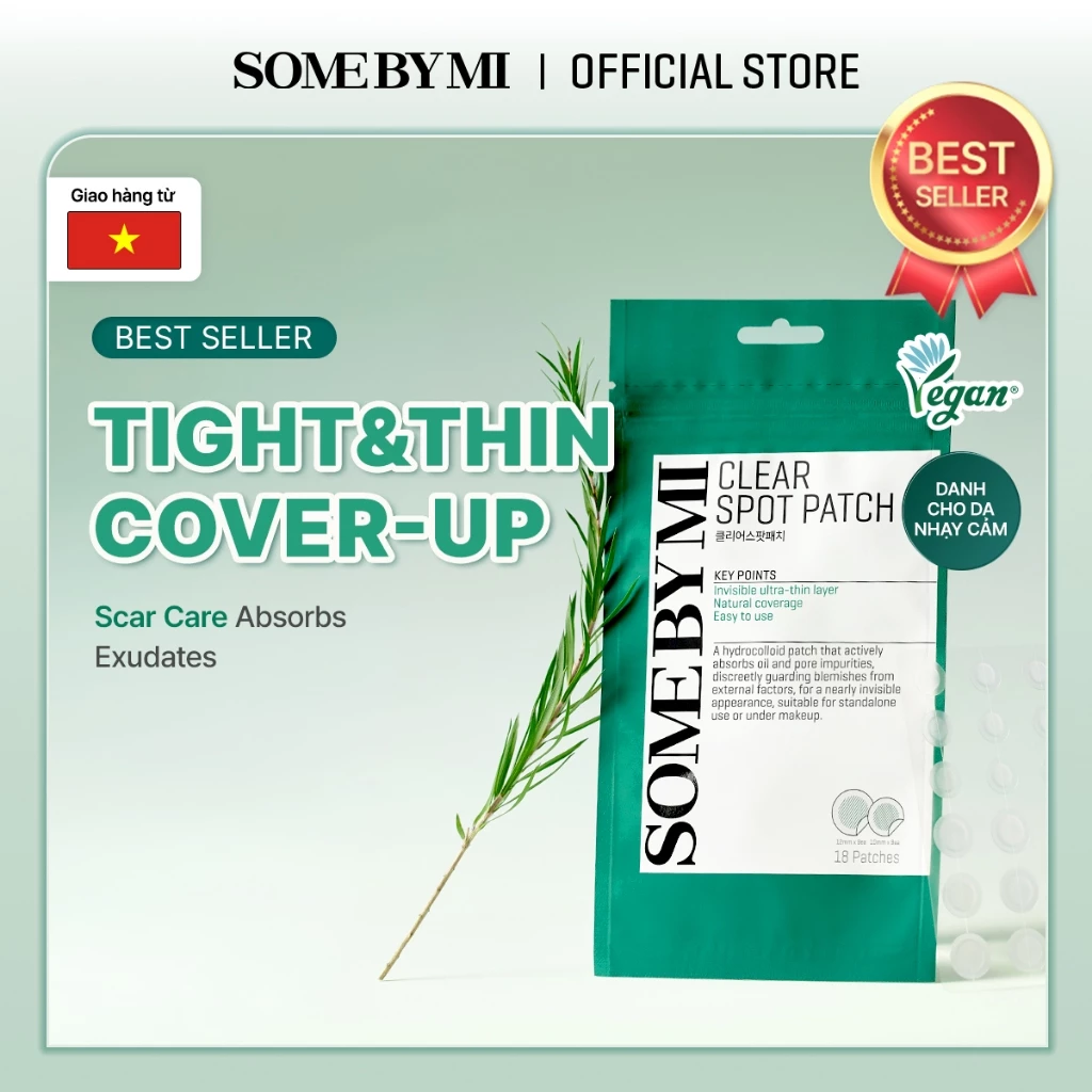 [SOMEBYMI]  Miếng Dán Mụn Some By Mi Clear Spot Patch , Gói 18 Miếng