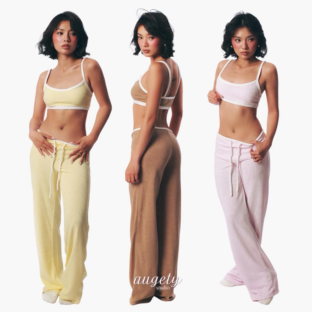 [MUA KÈM 3 MÓN GIẢM 40K] Quần Dài Cạp Trễ Form Suông Lưng Dây Rút Vải Lông Terry Pile Augety Studio, MIU SWEATPANTS