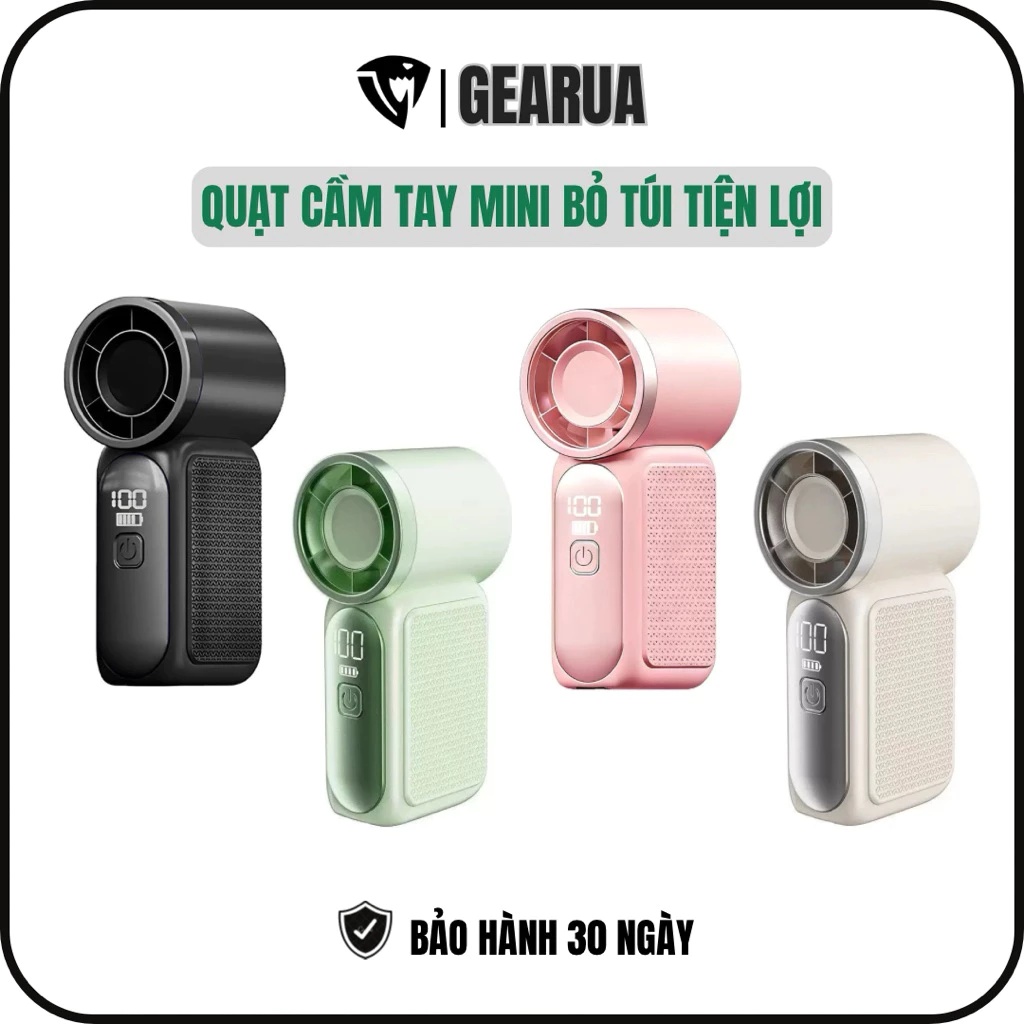 Quạt Mini Cầm Tay K3 Nhỏ Gọn Tặng Kèm Dây Đeo