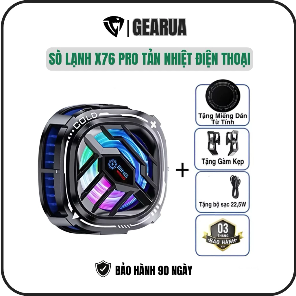 Sò Lạnh X76 Pro Đóng Băng Làm Mát Điện Thoại Chống Chai Pin