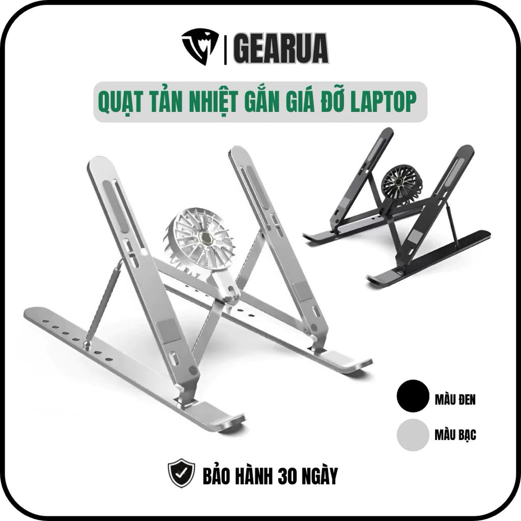 Quạt Tản Nhiệt Laptop GR5 Gắn Giá Đỡ Làm Mát Chống Nóng Máy