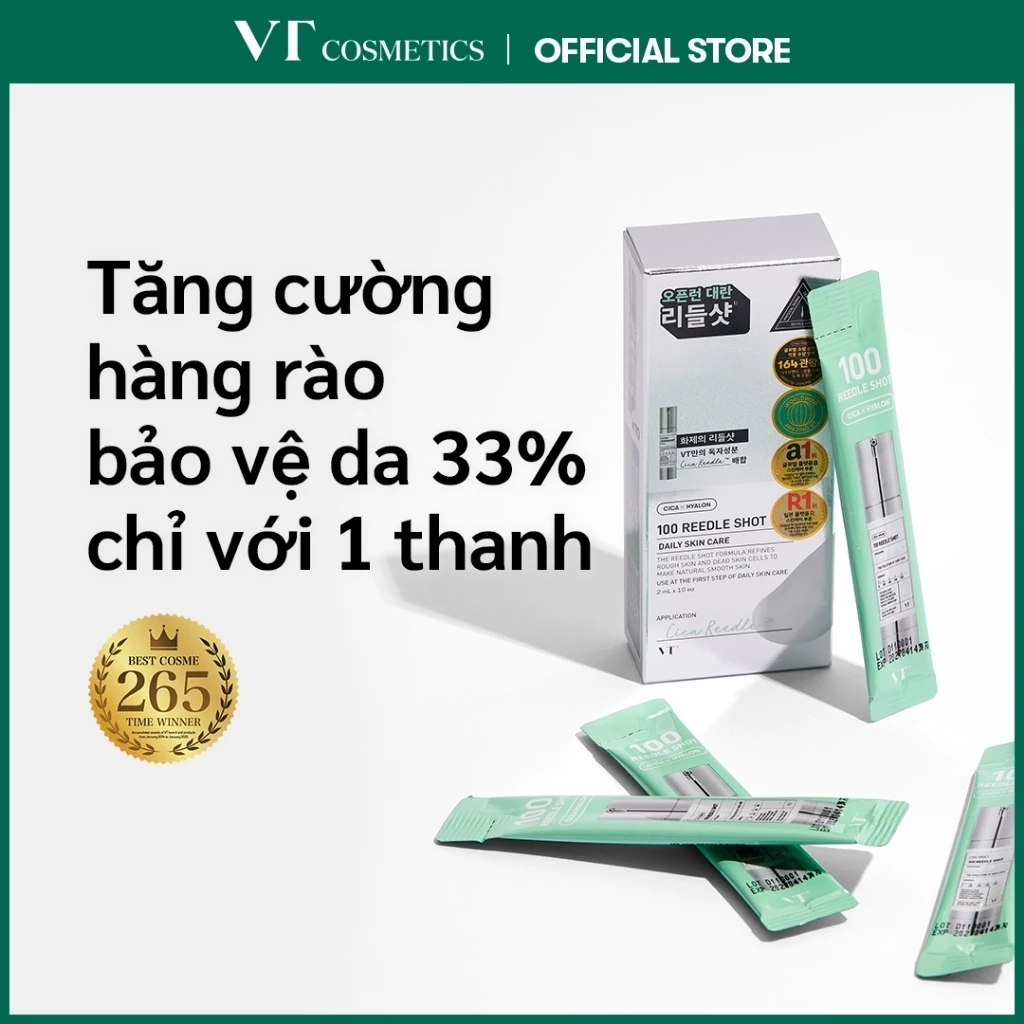 [VT] Túi Reedle Shot stick 2ml*10ea & Quà tặng Mini Reedle Shot 10ml