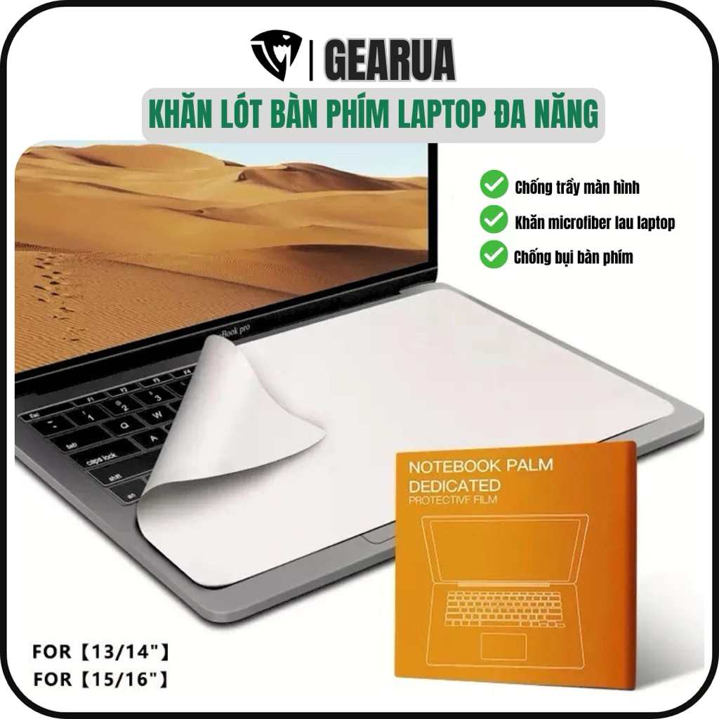 Khăn Đa Năng Lót Bàn Phím Laptop Chống Bụi Chống Xước Màn