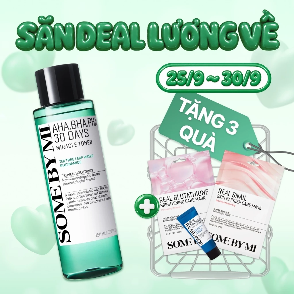 [SOMEBYMI] Nước Hoa Hồng Làm Dịu Da Mụn AHA-BHA-PHA 30 Days Miracle Toner 150ml