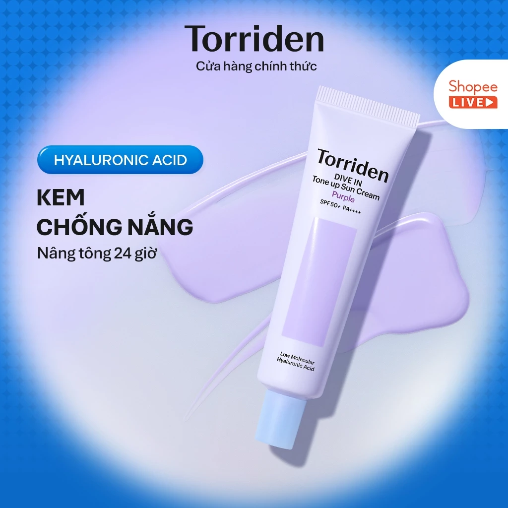 [Torriden Live] Kem chống nắng tím nâng tông da DIVE-IN, Sunscreen