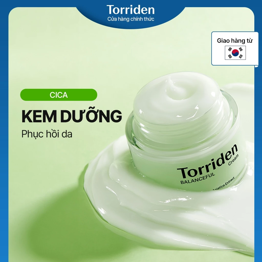 [Torriden Chính hãng] Kem dưỡng da BALANCEFUL CICA, 80ml, Cream