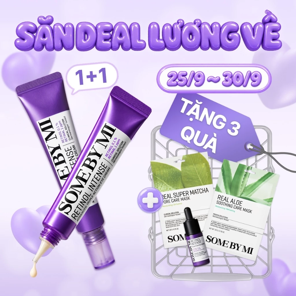 [1+1] SOMEBYMI Kem mắt Retinol 0.1% Retinol Intense Advanced Triple Action Eye Cream (30ml X 2ea)