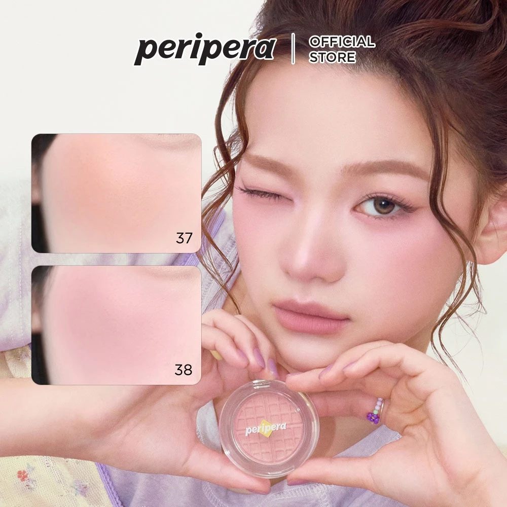 [PERIPERA] CHEEK DƯỠNG NHIÊN LIỆU - 4.1g | Cheek má hồng, bột Sebum, biểu cảm mềm mại