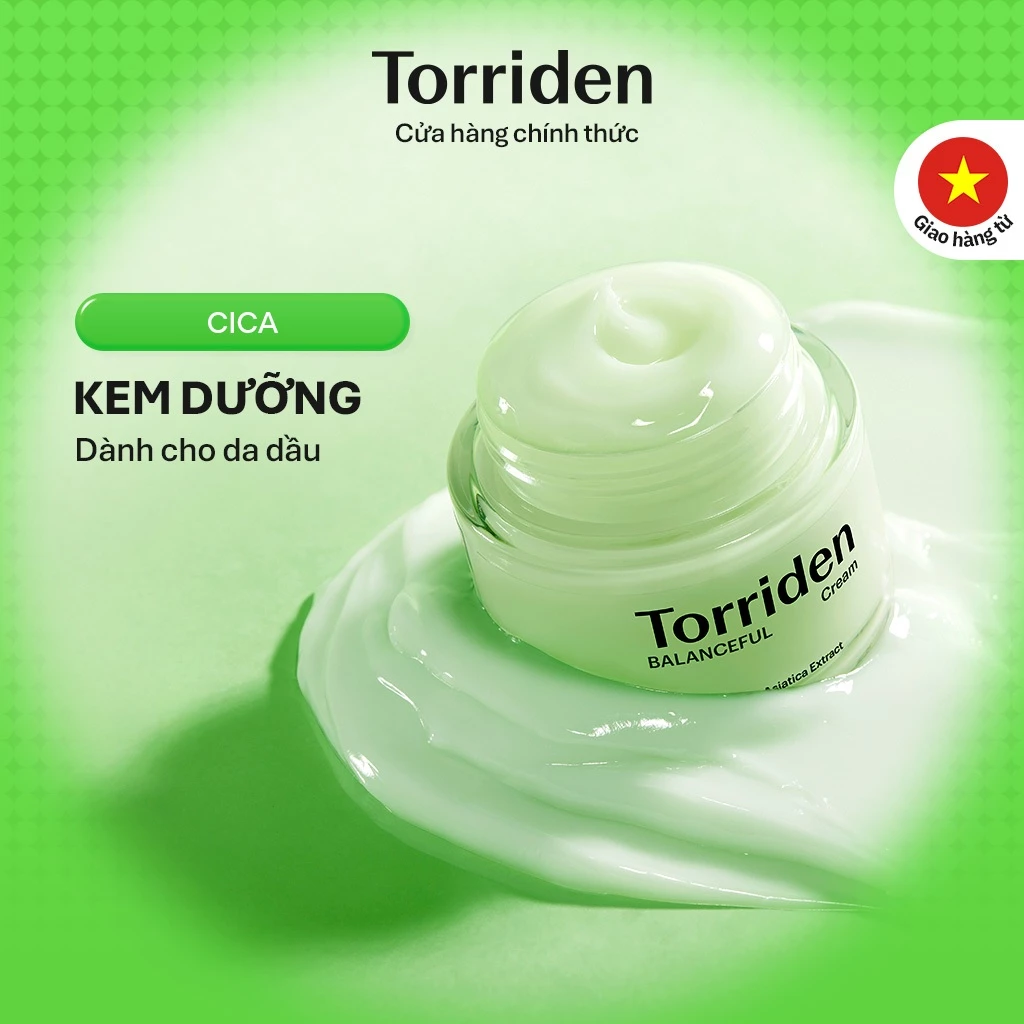 [Torriden Chính hãng] Kem dưỡng da BALANCEFUL CICA, 80ml, Cream