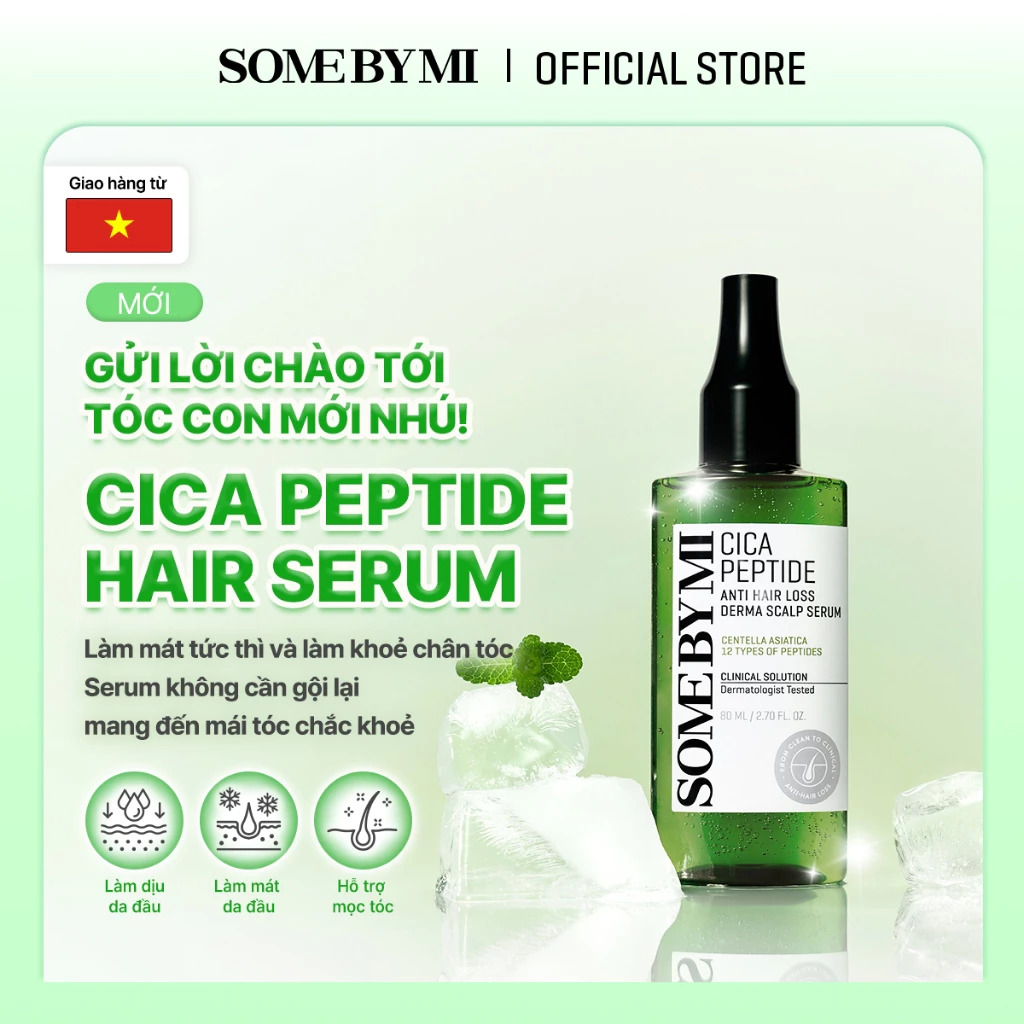 [SOMEBYMI] Tinh chất chống rụng tóc CICA PEPTIDE ANTI HAIR LOSS DERMA SCALP SERUM 80ml